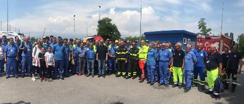 L'esercitazione della Protezione Civile a Pordenone con il vicepresidente della Regione Riccardo Riccardi